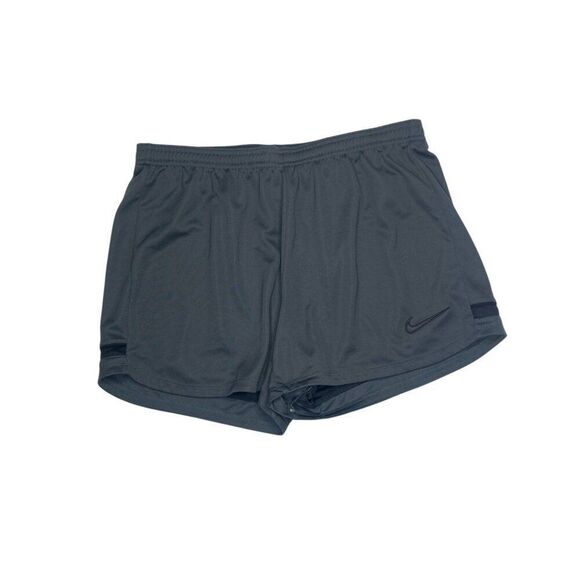 Nike Dri Fit Womens Shorts Size Large Dark Gray and Black - Picture 1 of 5